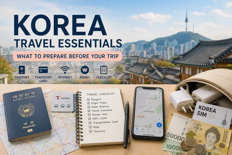 Korea Travel Checklist: What to Prepare Before Your First Trip